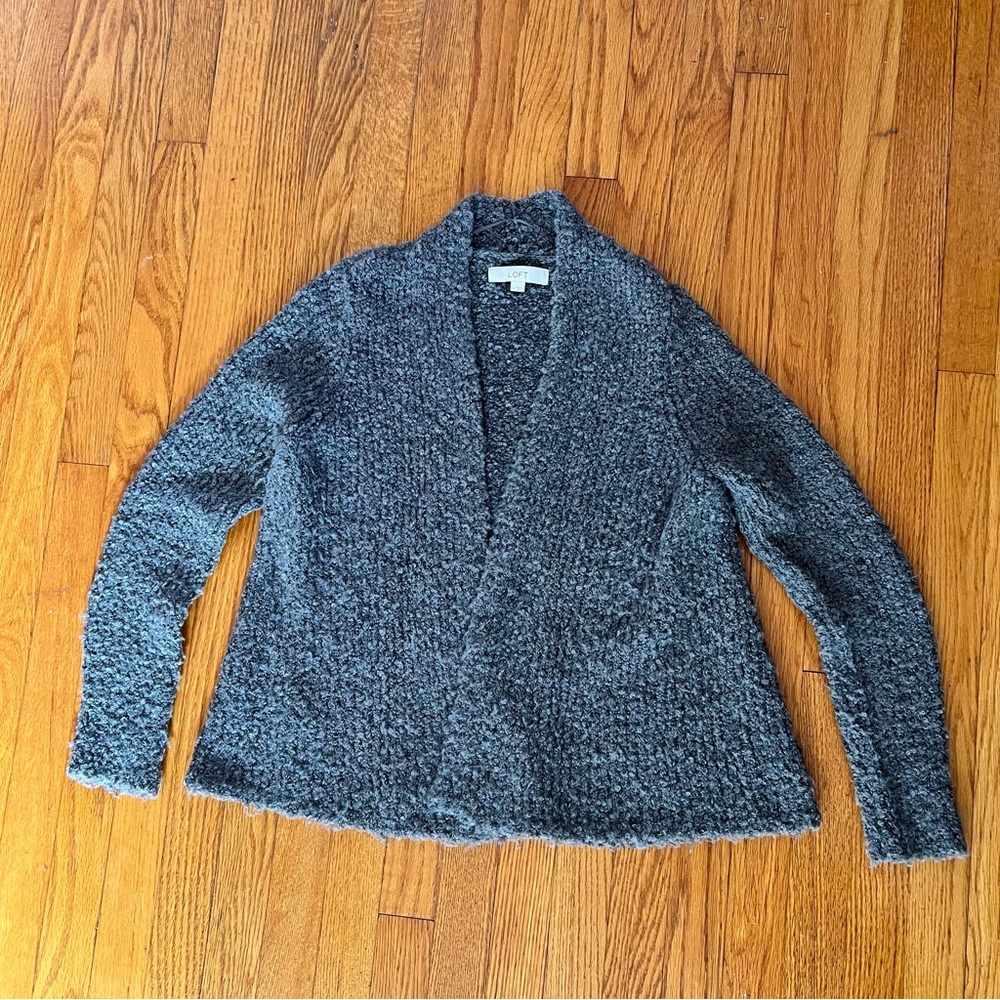 Loft Teddy Cardigan Sweater